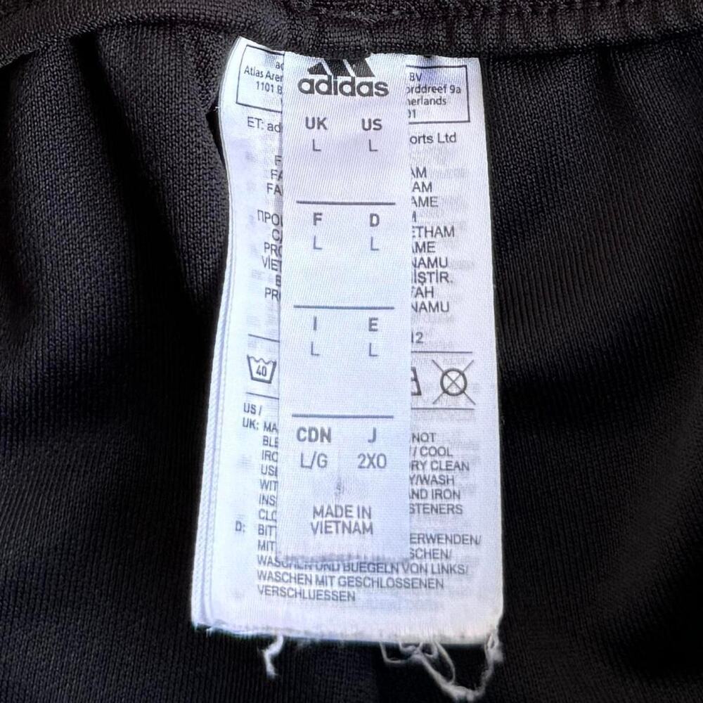 Vintage Y2K Adidas Black & White Grunge Three Stripes Jogger Sweatpants - Picture 4 of 4
